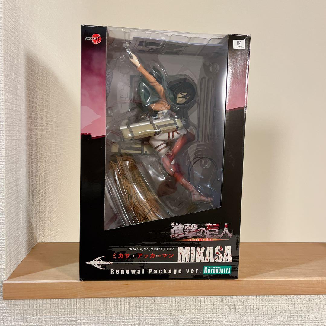 【セット】進撃の巨人 フィギュア ARTFX J ミカサ　エレン　リヴァイ