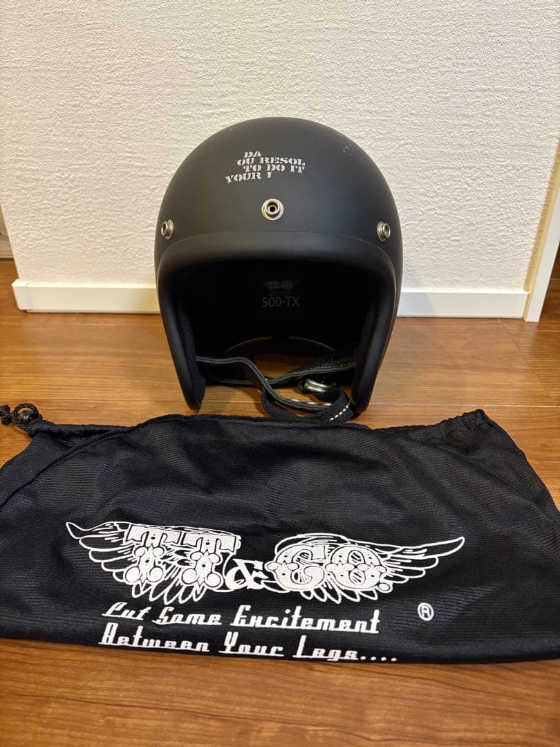 【TT&CO 500TX】マットブラック ヘルメット