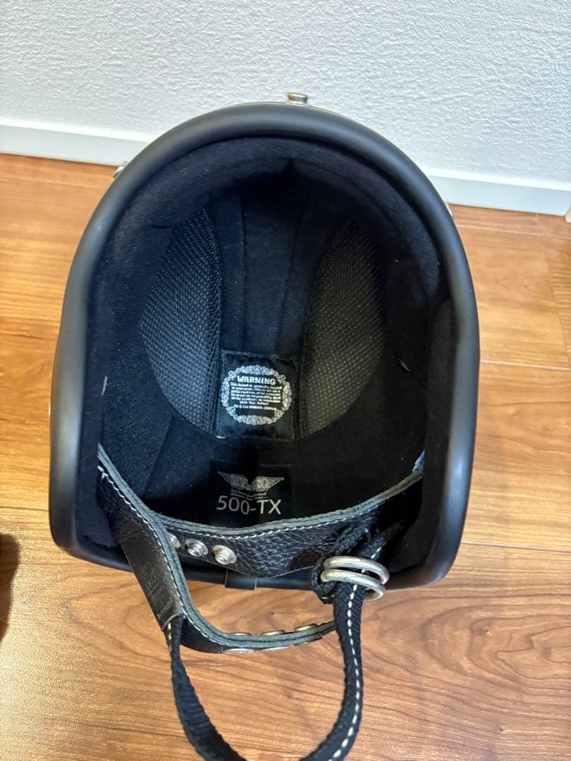 【TT&CO 500TX】マットブラック ヘルメット