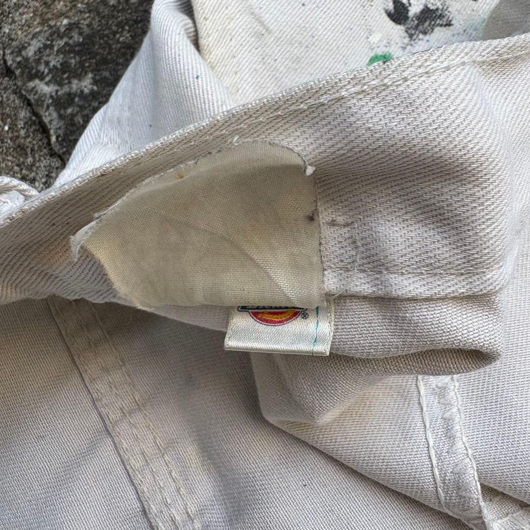 一点物 Dickies ディッキーズ 白ペインター ペンキ飛び