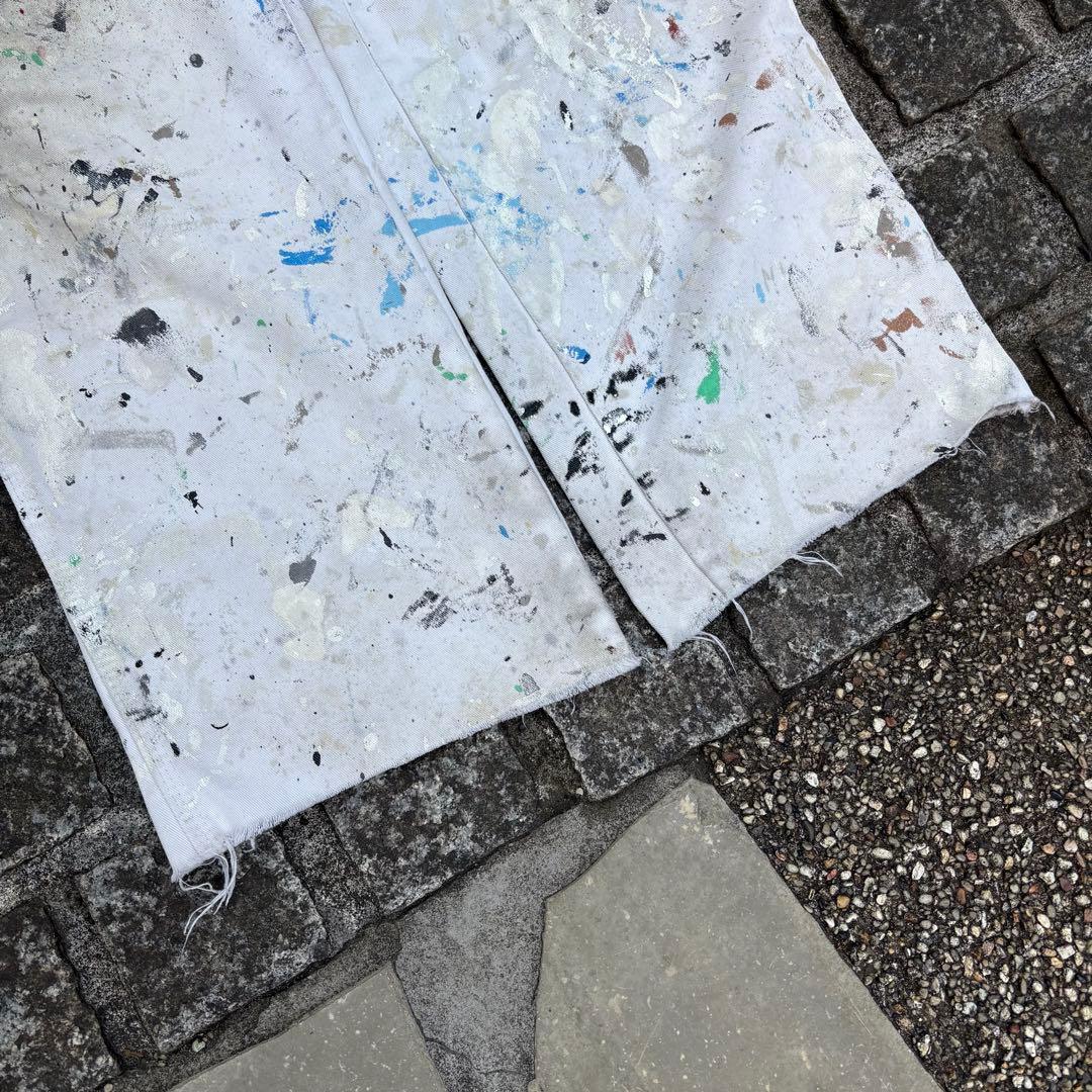 一点物 Dickies ディッキーズ 白ペインター ペンキ飛び