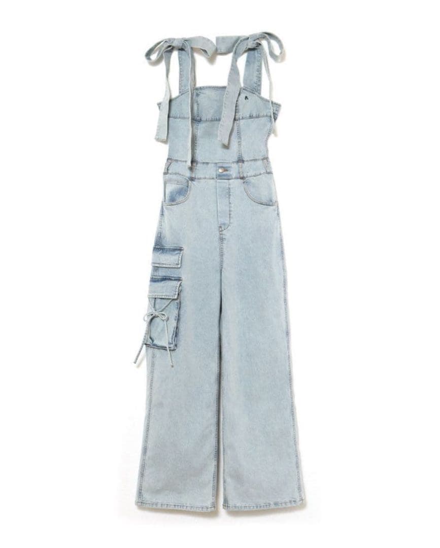 な*様 Nicola ribbon denim allinone アンドマリー