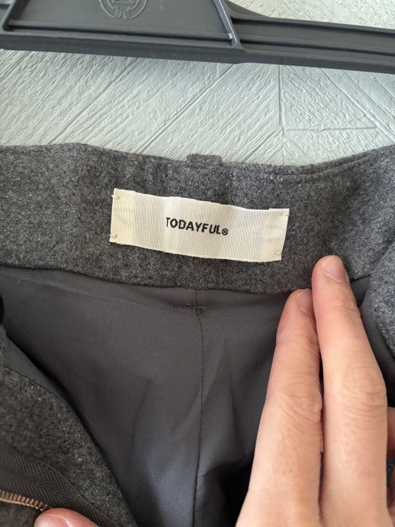 TODAYFUL グレー ワイドパンツ