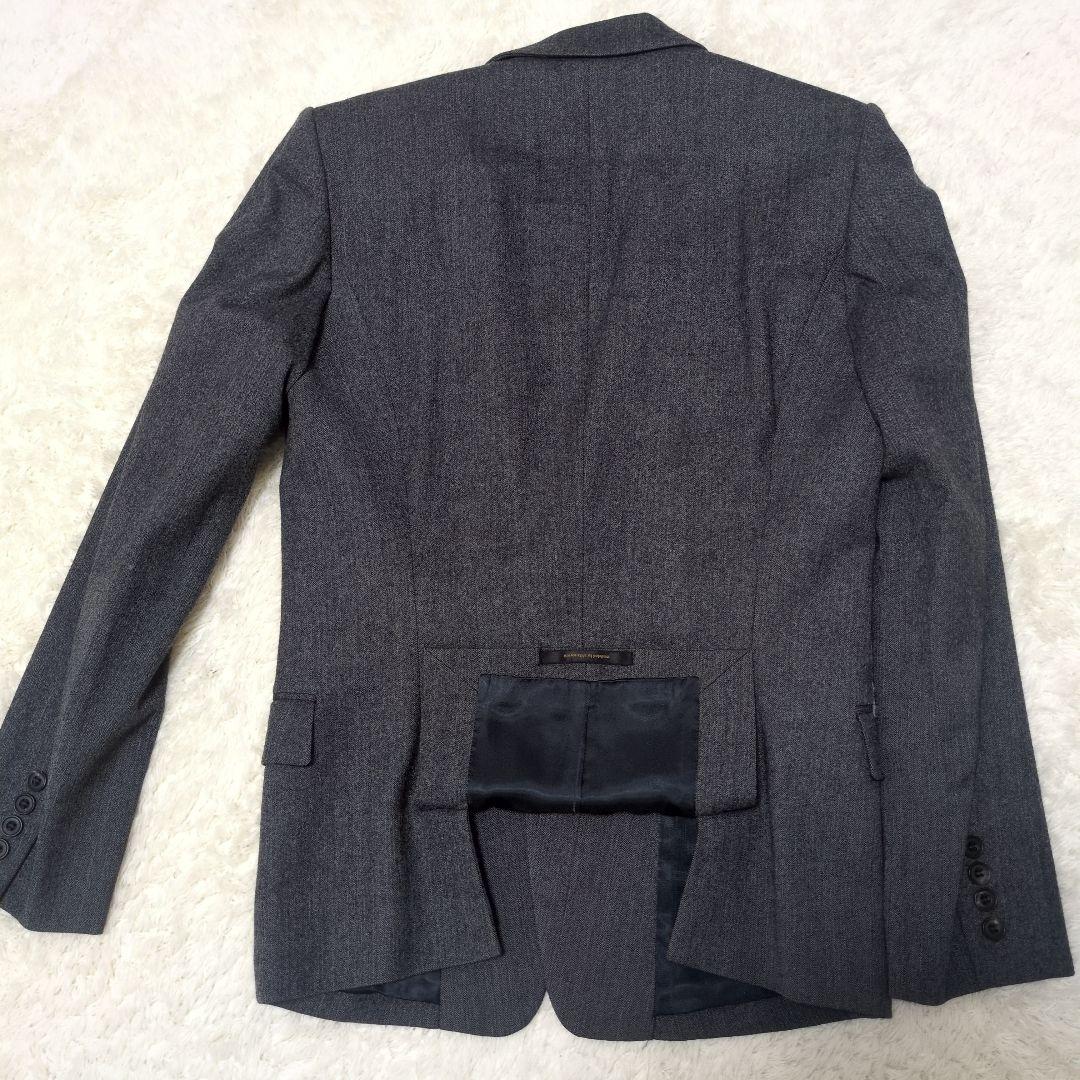 ato　アトウ　ヘリンボーン　セットアップ　総裏　ウール　グレー　46 48