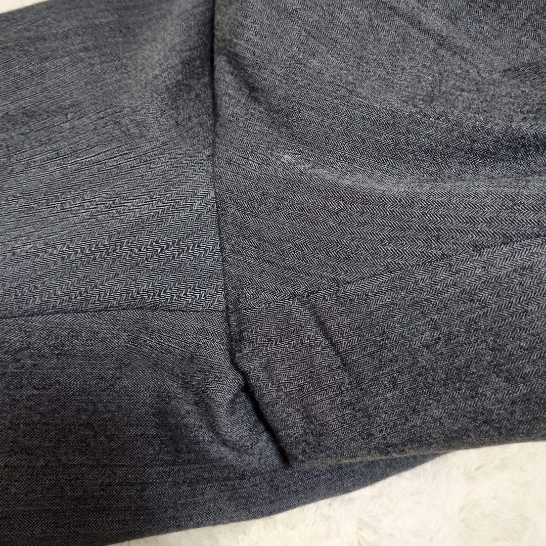 ato　アトウ　ヘリンボーン　セットアップ　総裏　ウール　グレー　46 48
