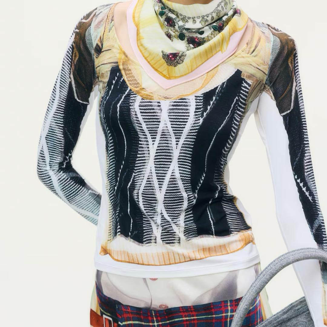 Glenn Martens×hm プリントトップス