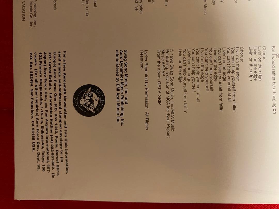 AEROSMITH BIG ONES レコード