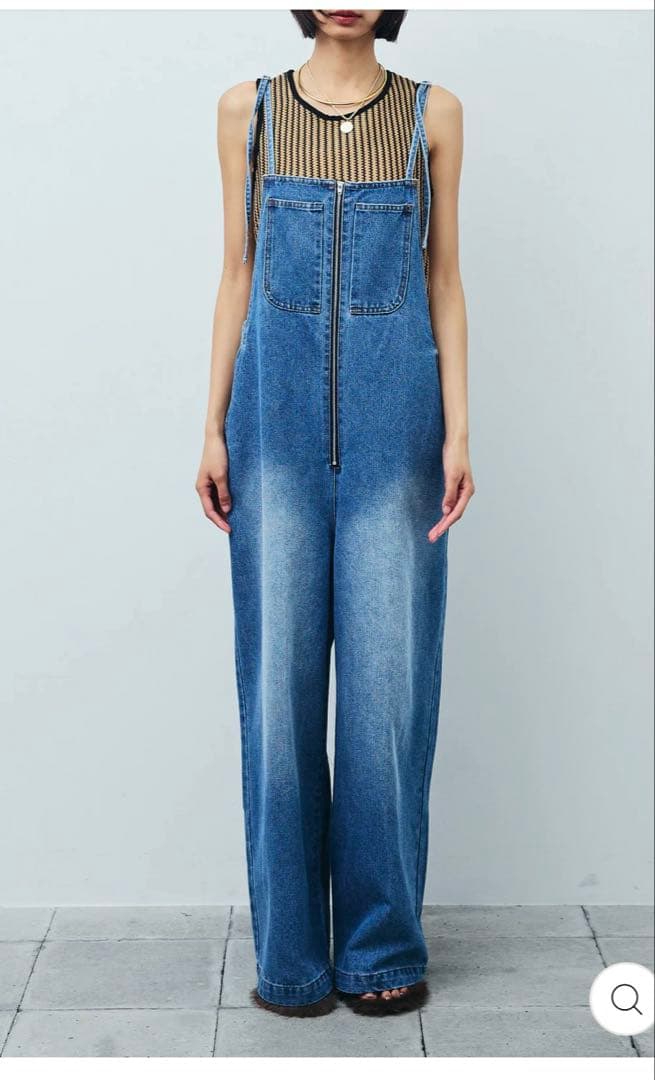 新品タグ付き　イアム　オーバーサイズデニムサロペット