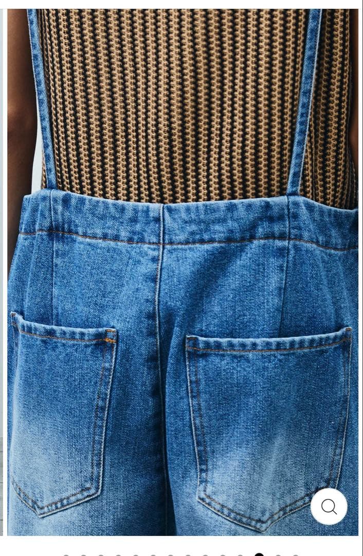 新品タグ付き　イアム　オーバーサイズデニムサロペット