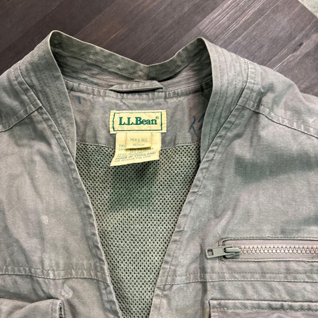 7AS6 90's L.L.Bean フィッシングベスト　ミリタリーベスト　M