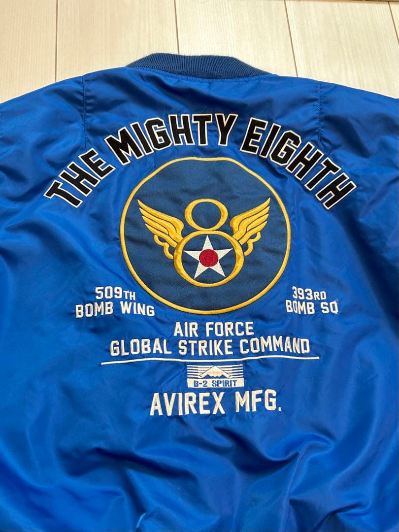 アヴィレックス　フライトジャケット　ワッペン　リバーシブル　Ｌサイズ