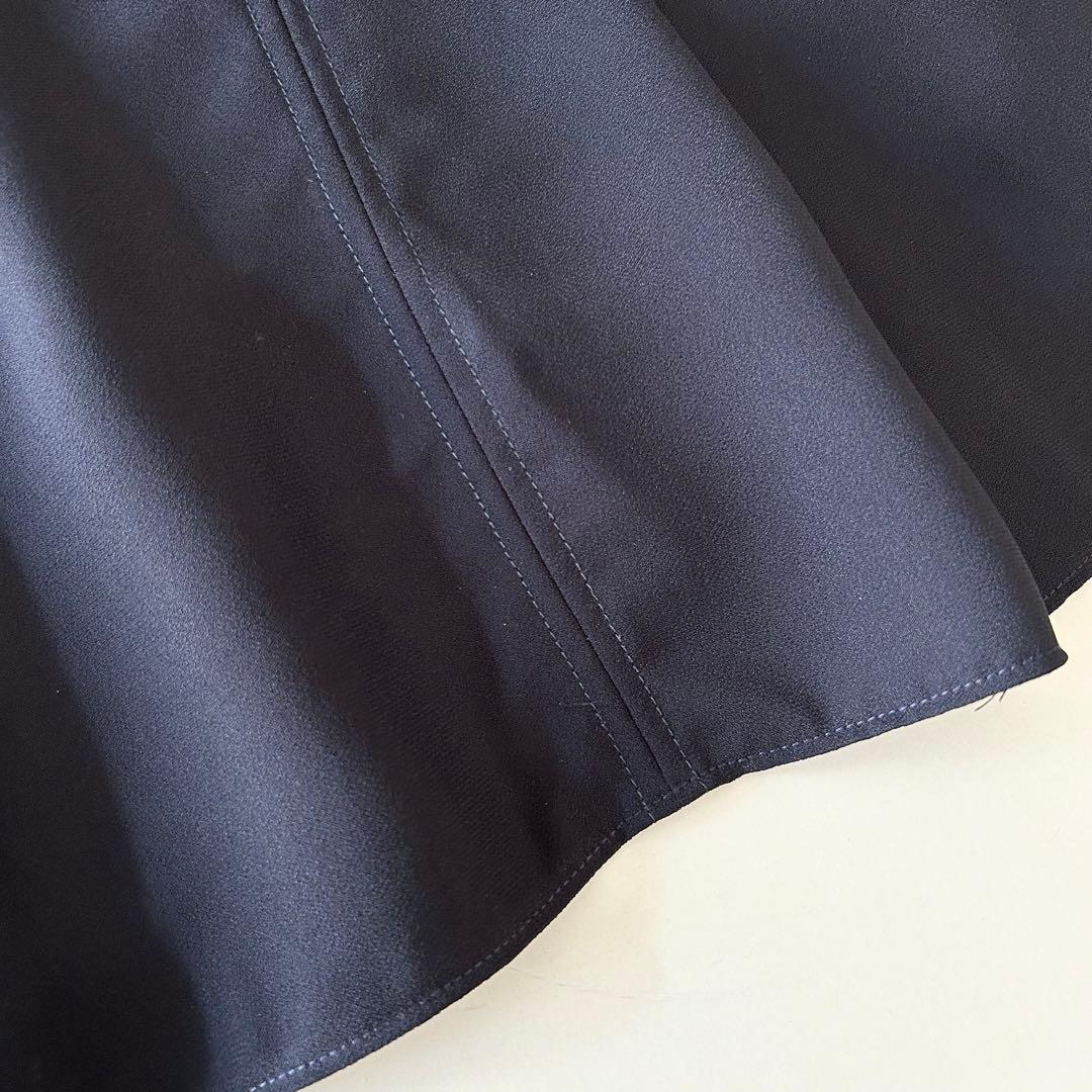 【美品】CELFORD ベルト付バックサテンタックワンピース 卒入学 フォーマル