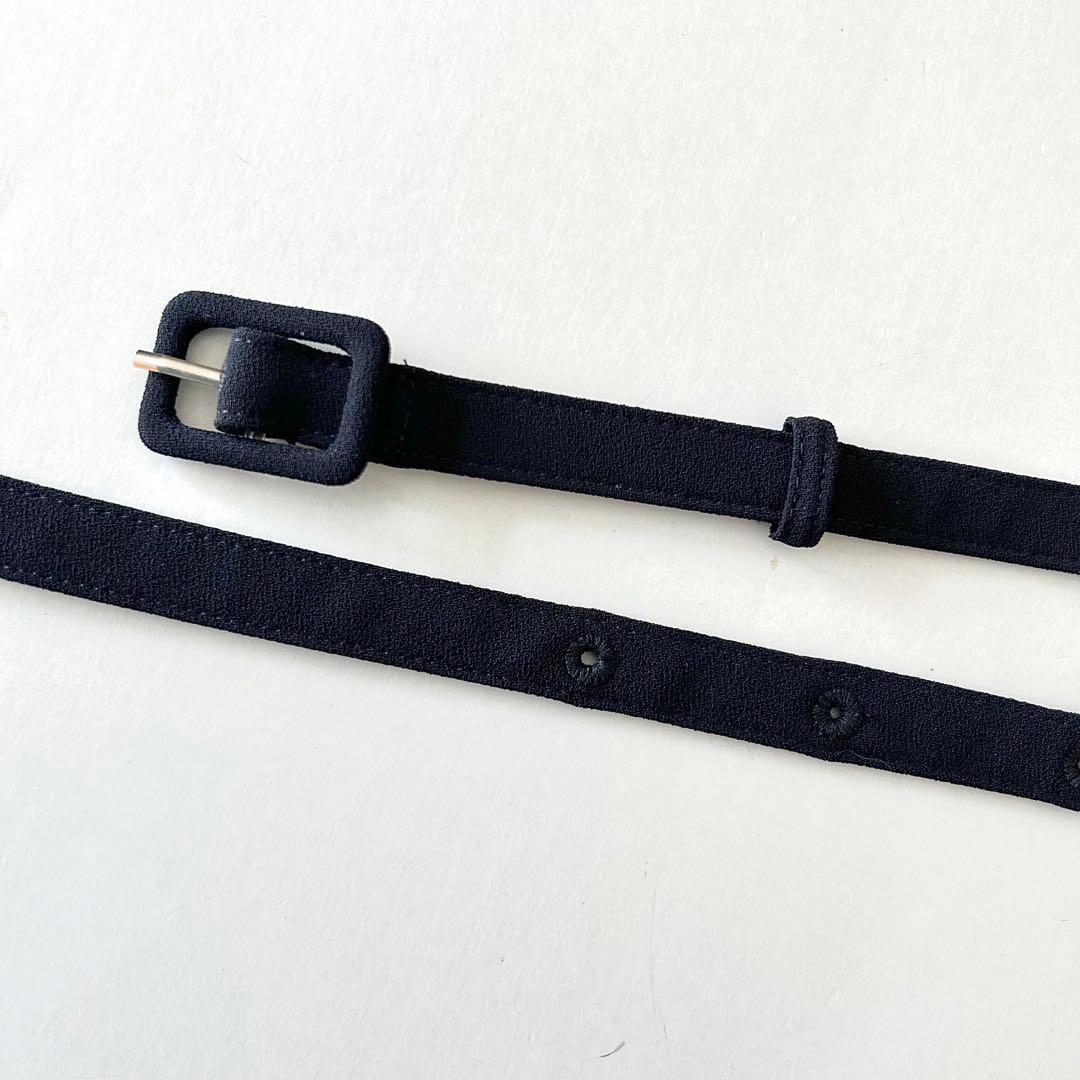 【美品】CELFORD ベルト付バックサテンタックワンピース 卒入学 フォーマル