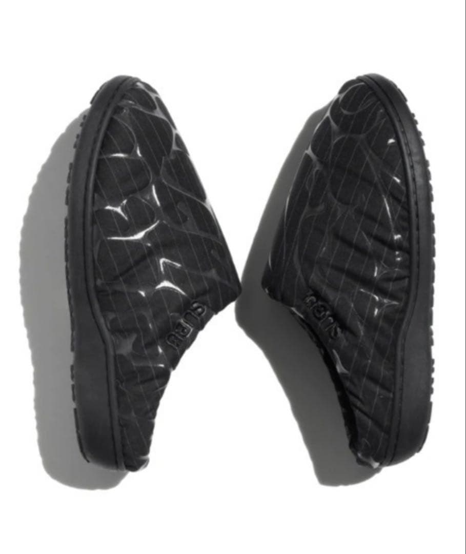 ブラックカモフラージュスリッポンサンダル