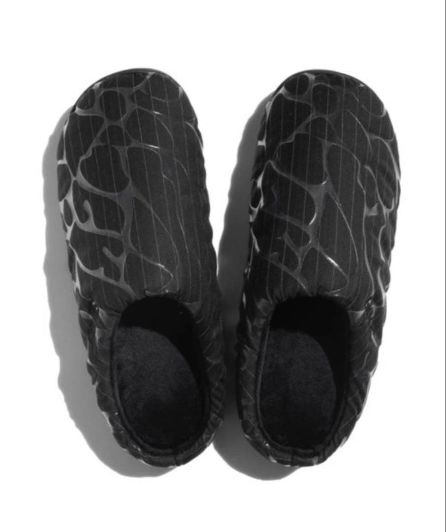 ブラックカモフラージュスリッポンサンダル