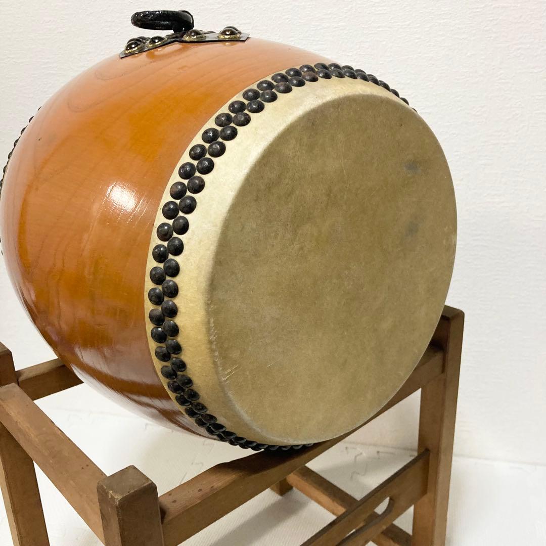 和太鼓 長胴太鼓 台座 打面直径28cm
