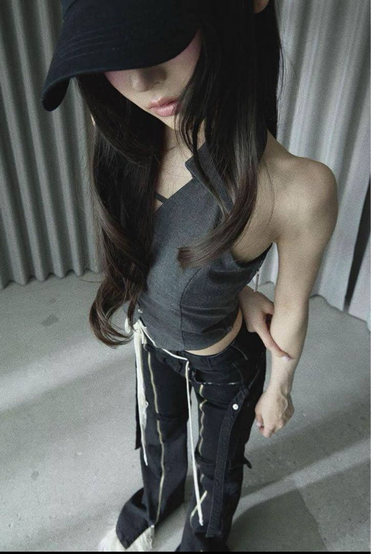 パンツ THEREDTHREAD S cutting halter shirt