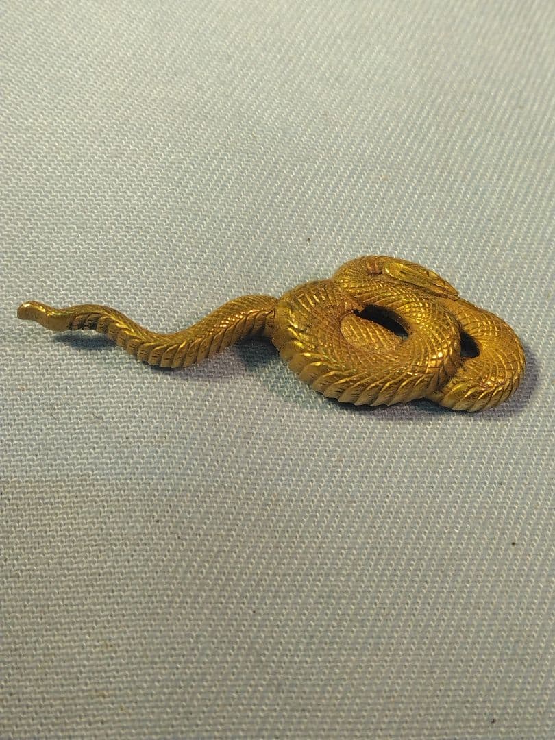 目貫　青大将　蛇　武具　刀剣　　縁頭　鐔　アンティーク