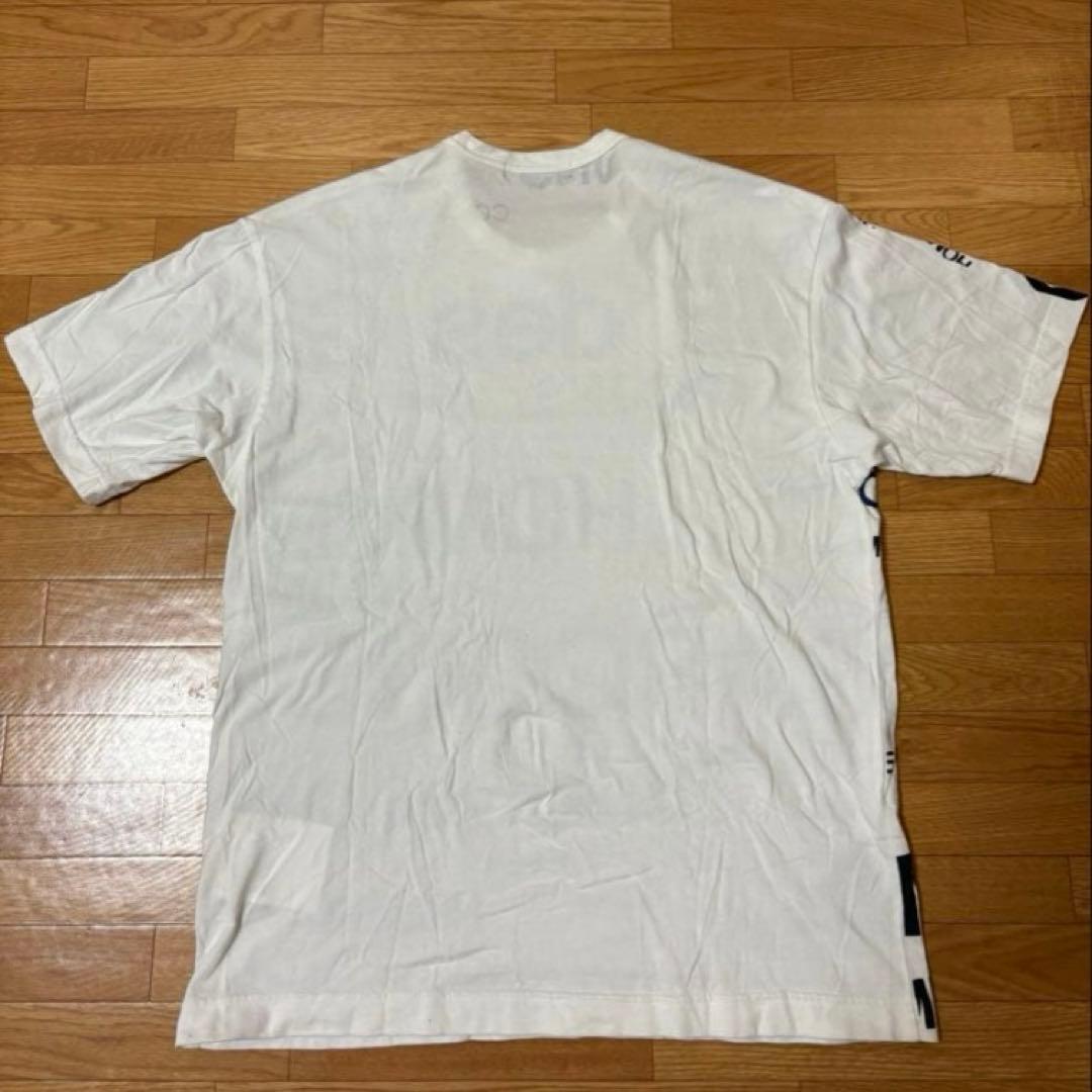 コムデギャルソンオム ロゴ Tシャツ 白 Sサイズ