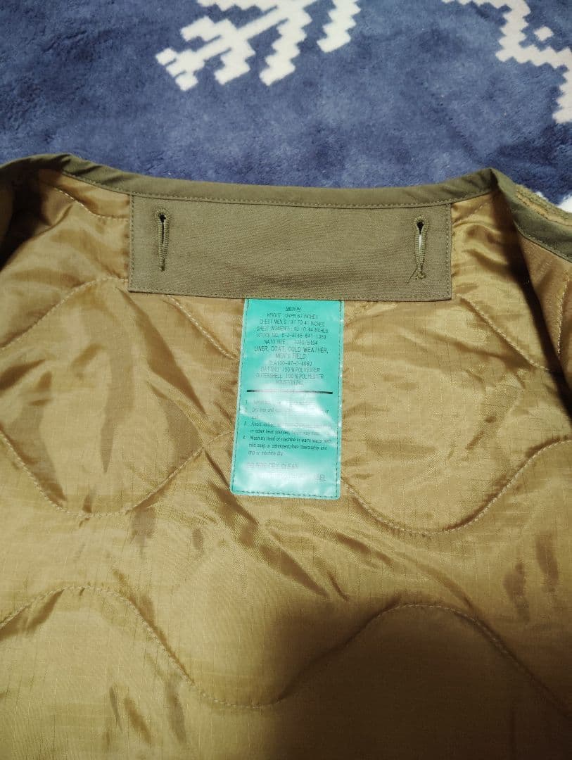 コ*ー様 米軍実物 M-65 フィールドジャケット ライナー M 87年 デッド