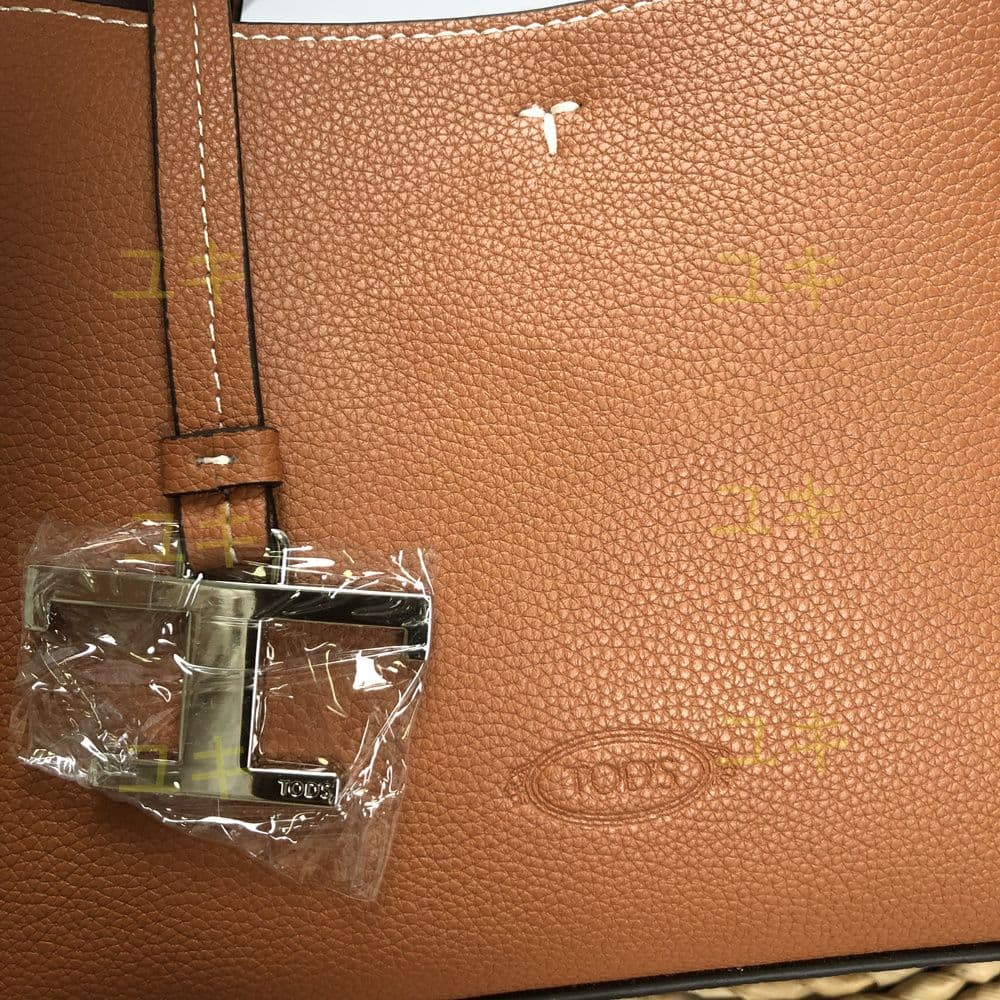 トッズ ブラウン レザー ハンドバッグショルダーバッグ