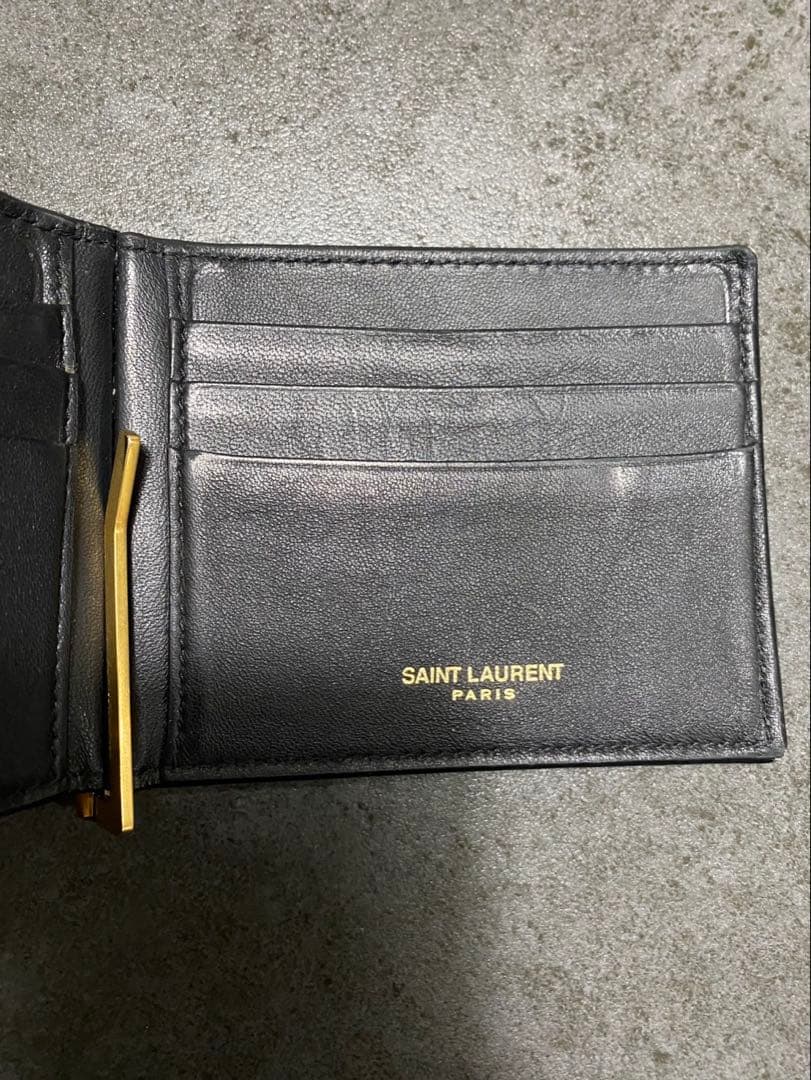 ま*こ様 YSL クロコダイルレザー マネークリップ