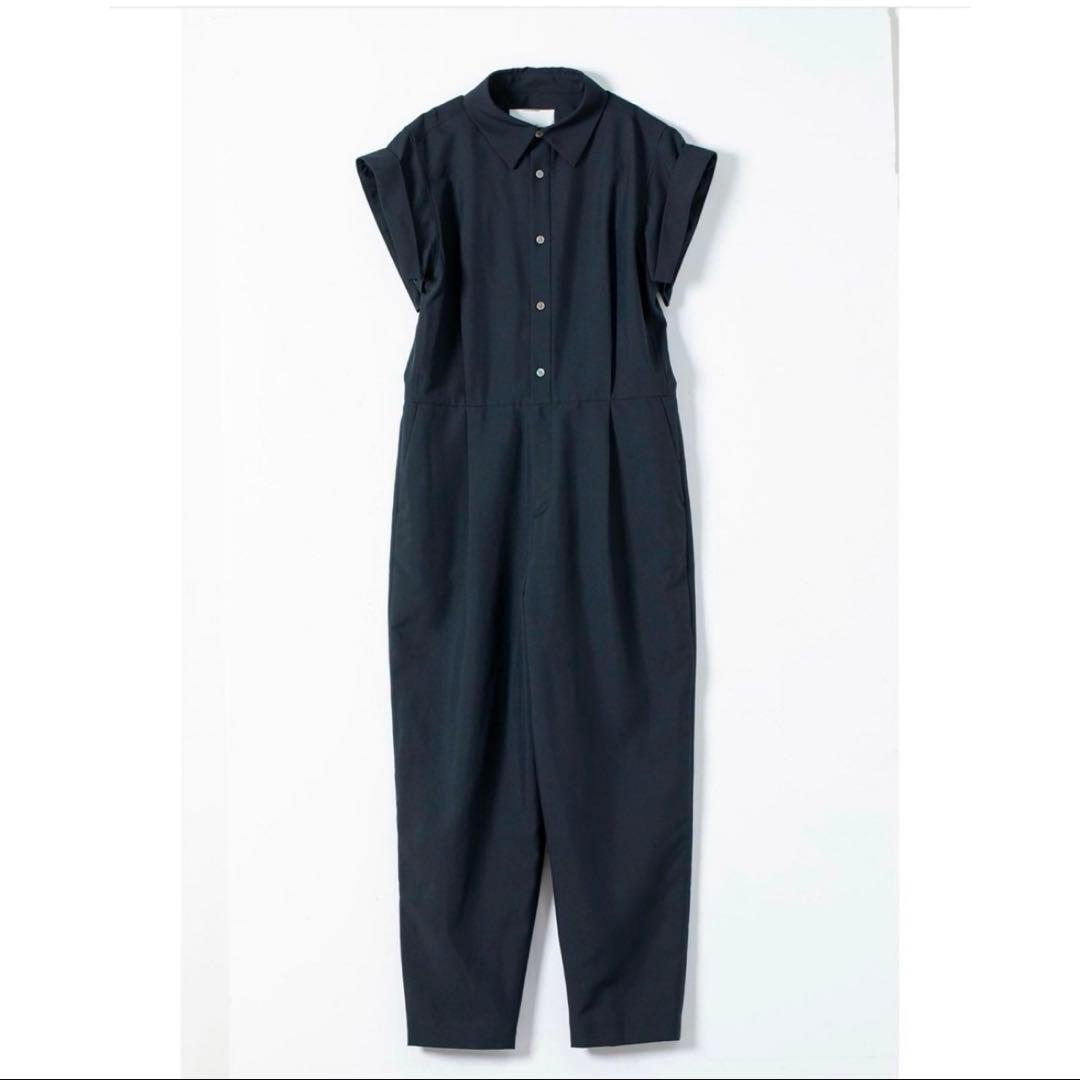 FORME 2024SPシャツジャンプスーツ　ネイビー