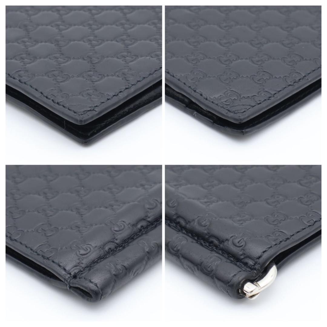 【極美品】GUCCI マネークリップ　マイクロシマ　黒