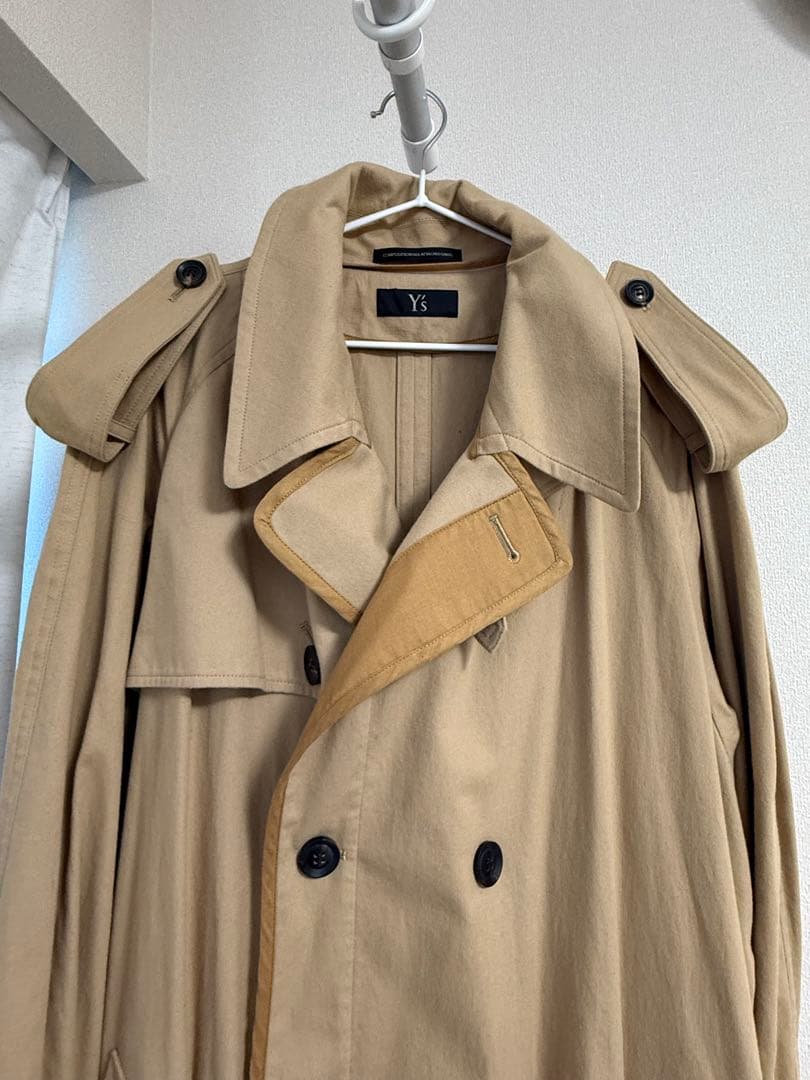 Y's ベージュ トレンチコート　ヨウジヤマモト