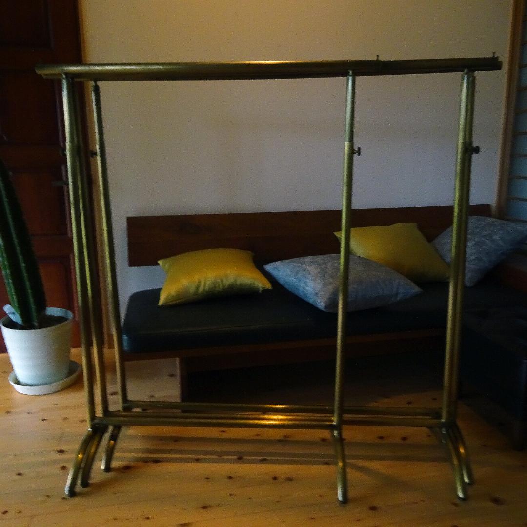 3点セット真鍮系×アイアン ハンガーラックハンガーラックスタンド アンティーク調