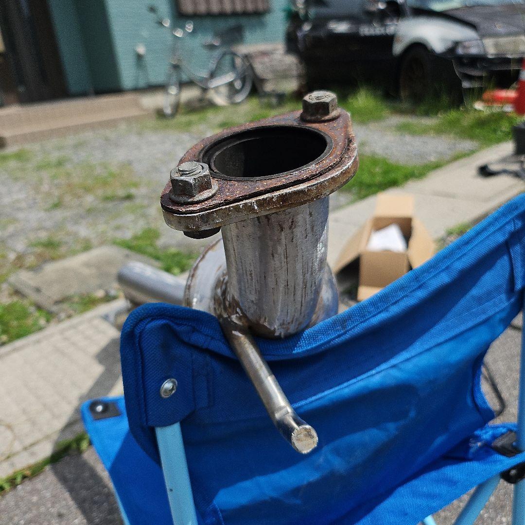 ラパンHE21Sステンレス製センター出しマフラー