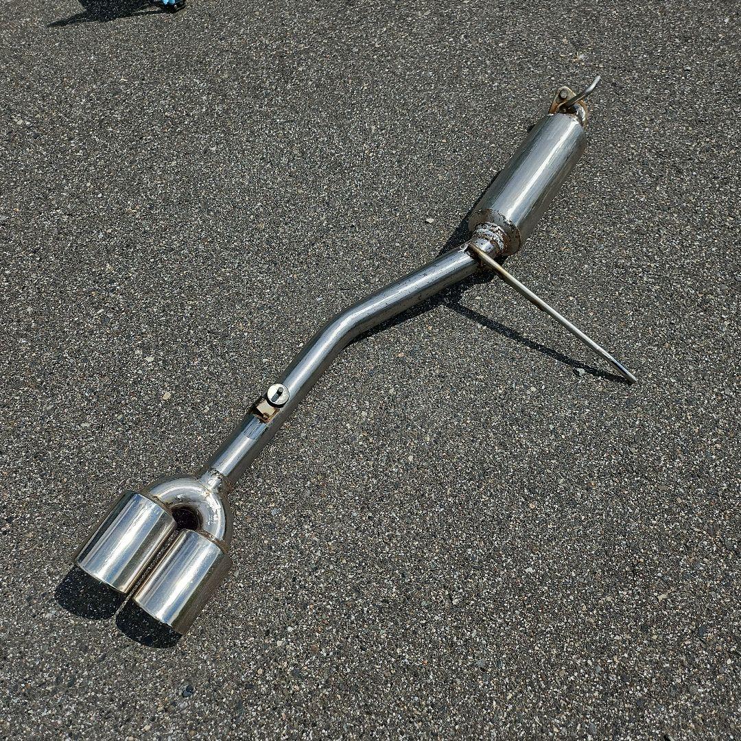 ラパンHE21Sステンレス製センター出しマフラー