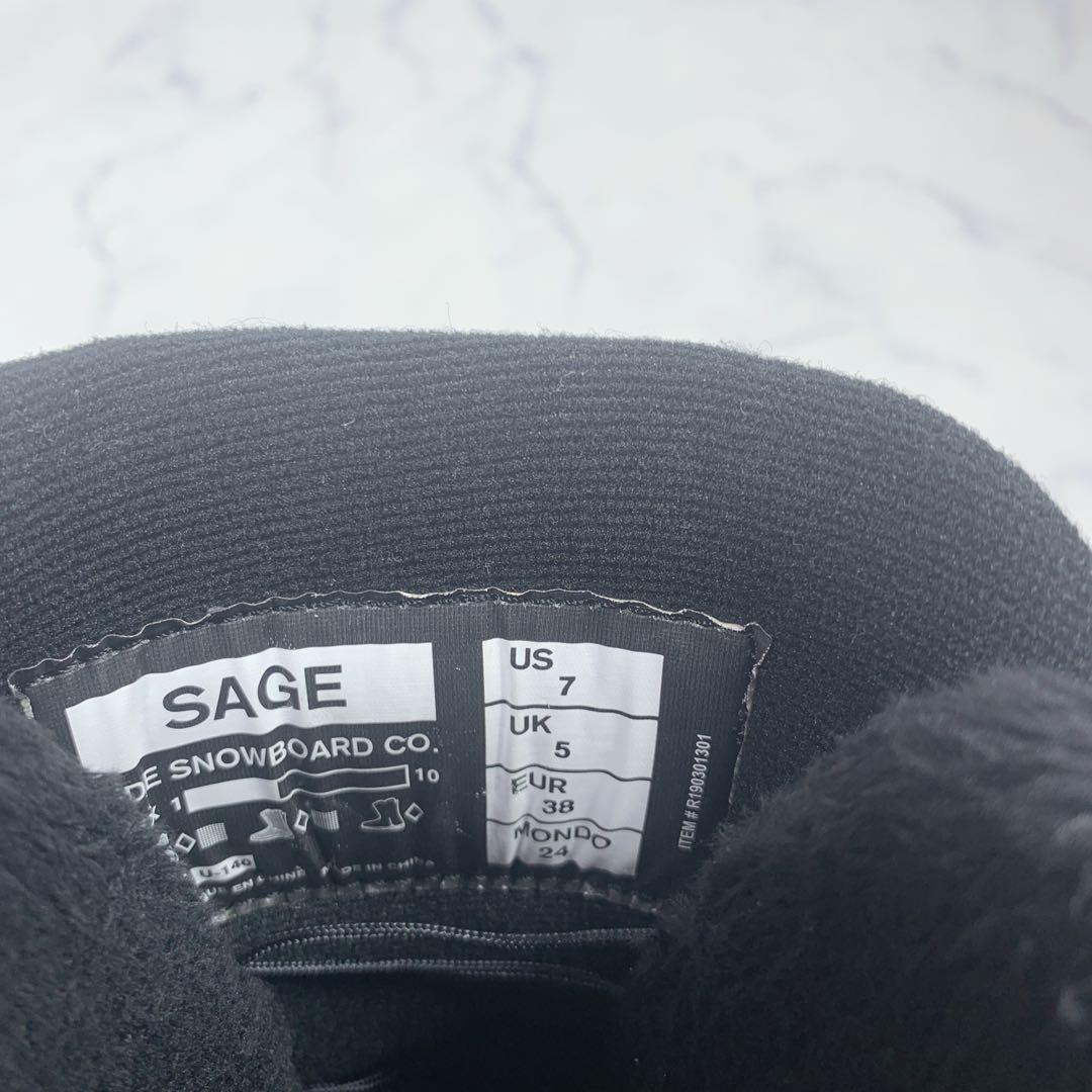 【極上美品】RIDE × SAGE スノーボードブーツBOA 24cm