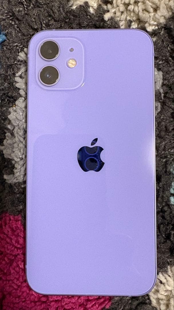 美品iPhone 12 本体 パープル バッテリー81%｜SIMフリー