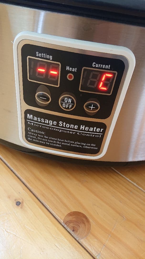 ホットストーンウォーマー ホットストーン テキスト付き
