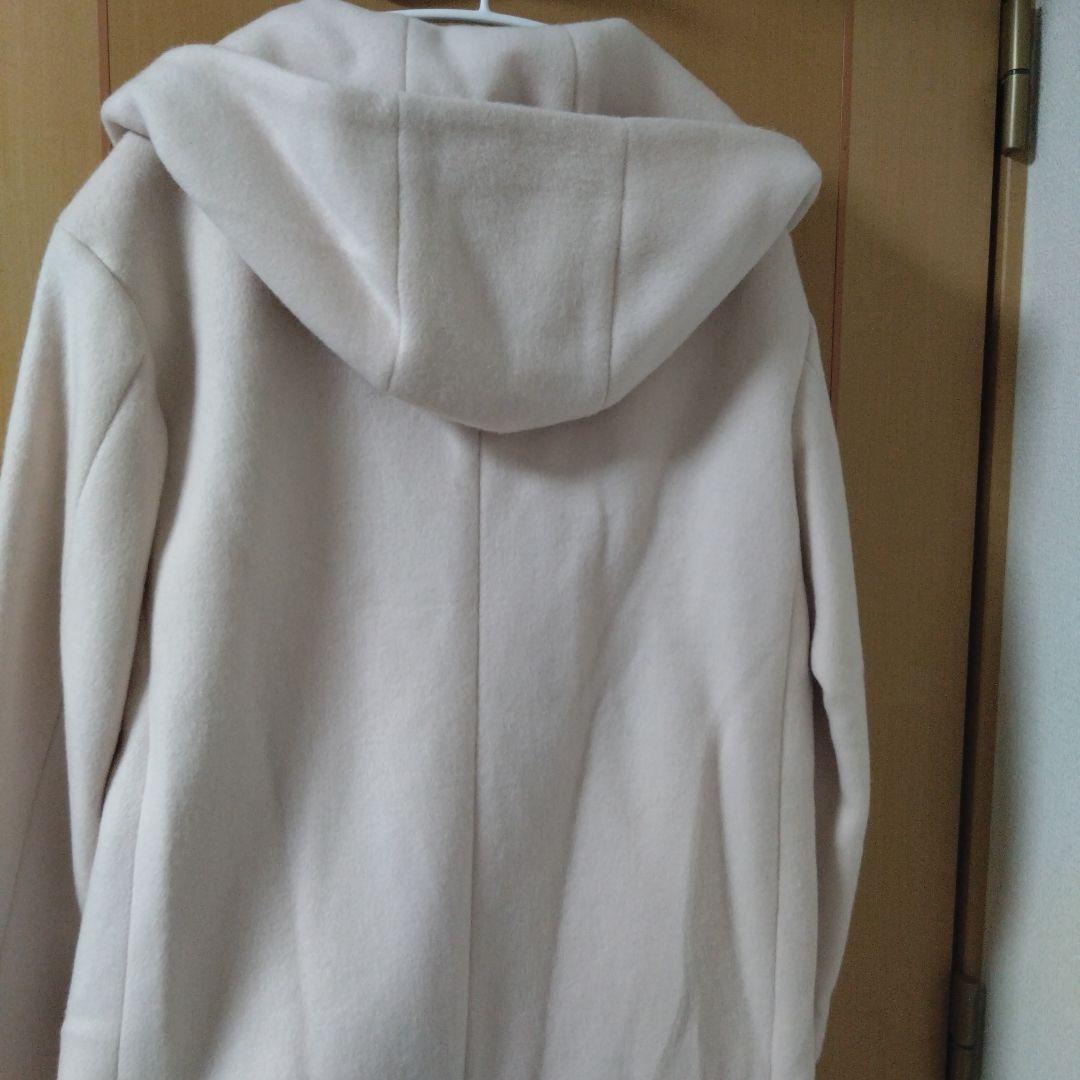 最終値下げ自由区フード付き薄いピンクコート 38