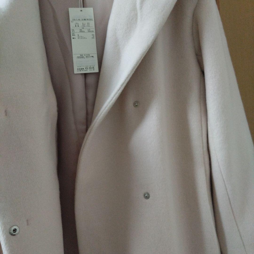 最終値下げ自由区フード付き薄いピンクコート 38