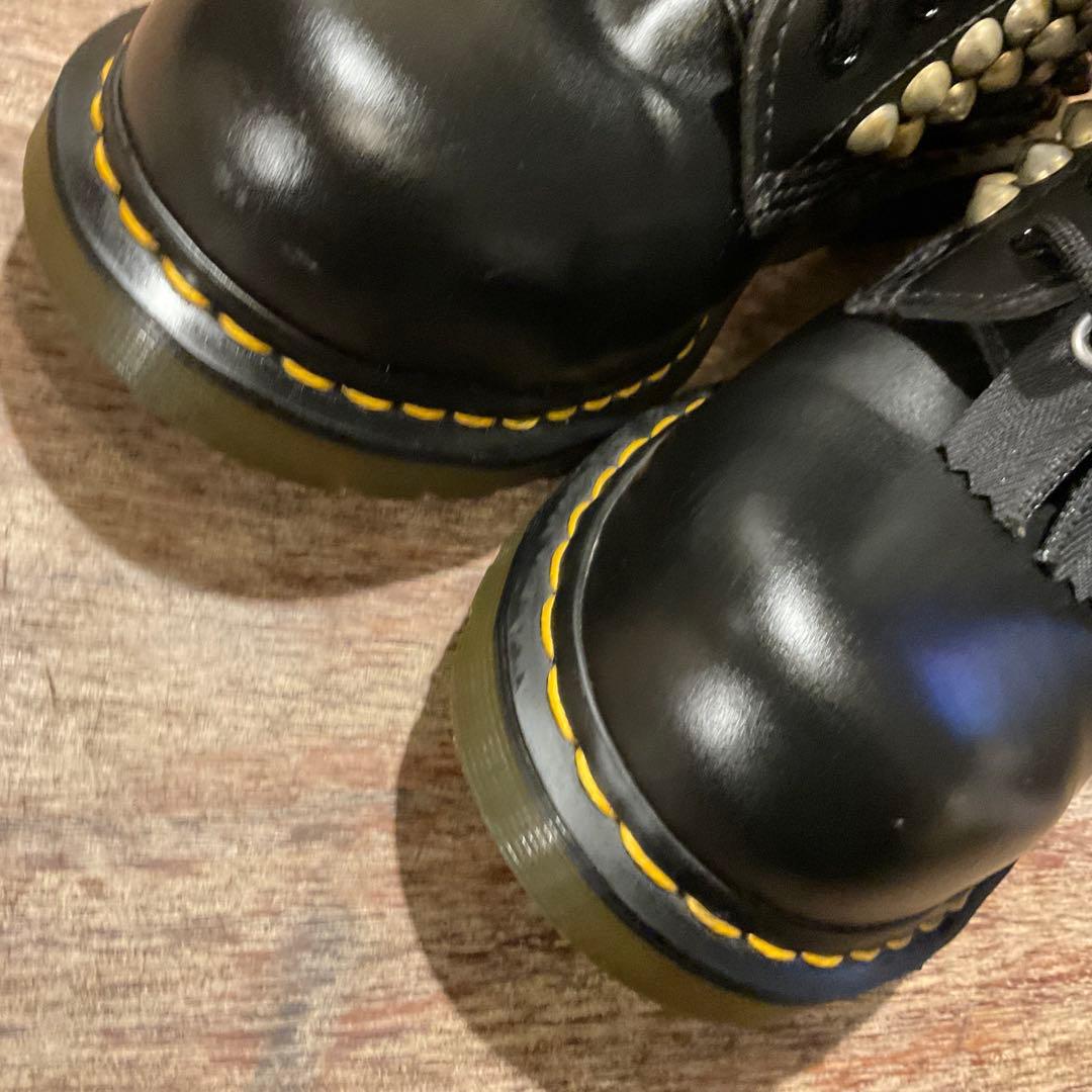 美品！ドクターマーチン スタッズ カスタム 10ホール ブーツ 1919 黒