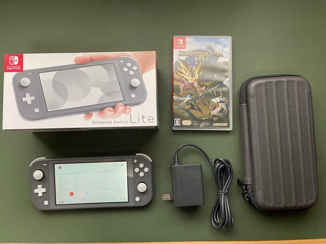 Nintendo Switch Lite グレー ケース・ソフト付き