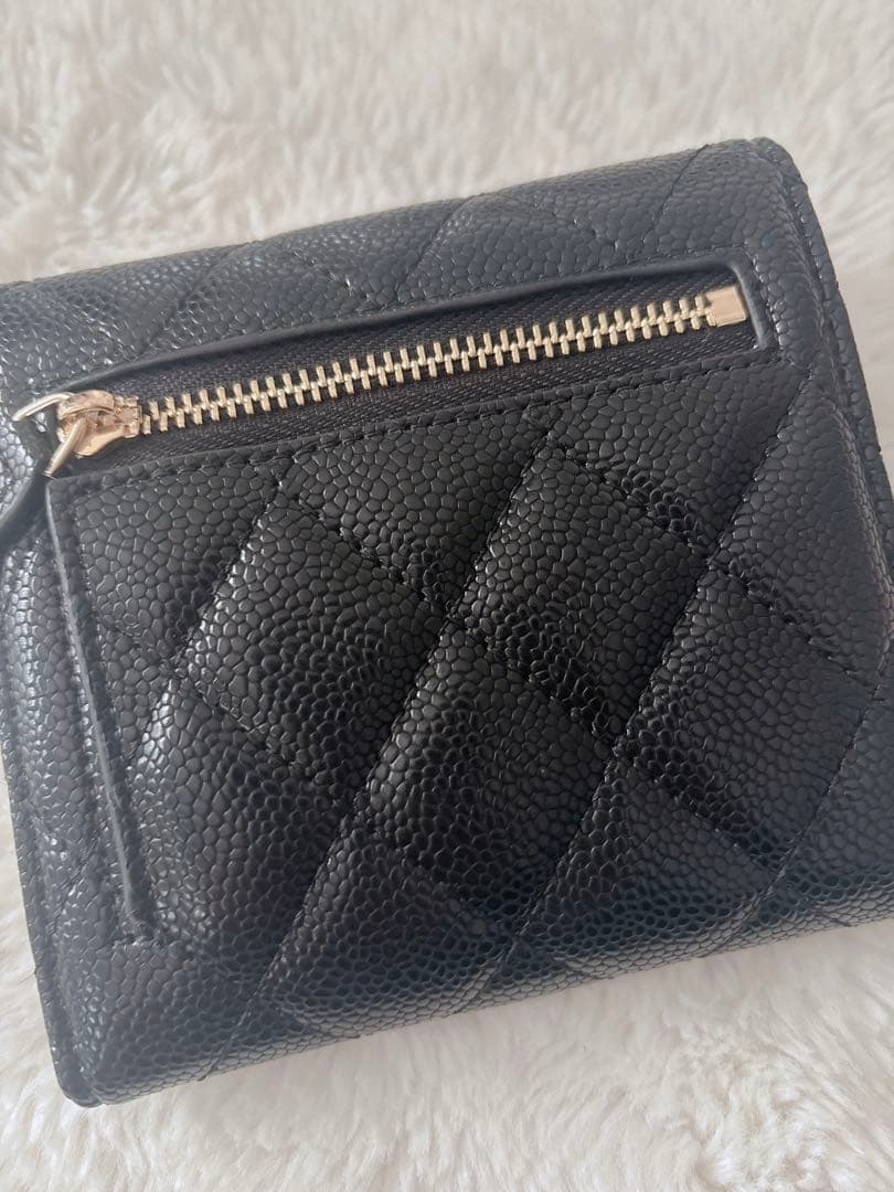 CHANEL ノベルティーブラックレザー 財布