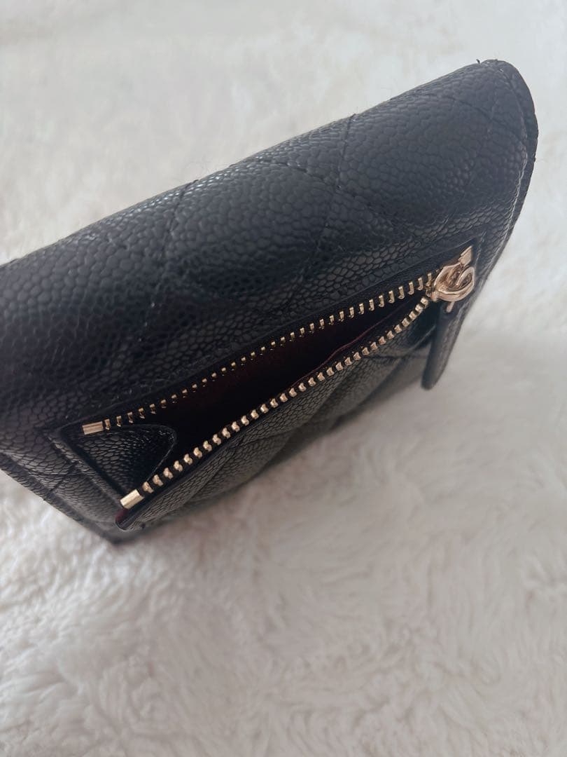 CHANEL ノベルティーブラックレザー 財布