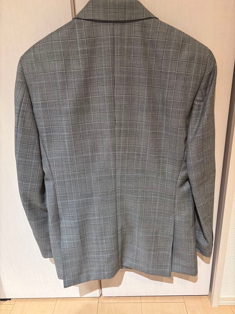 Empire Mills ダブルブレストスーツ グレー系チェック