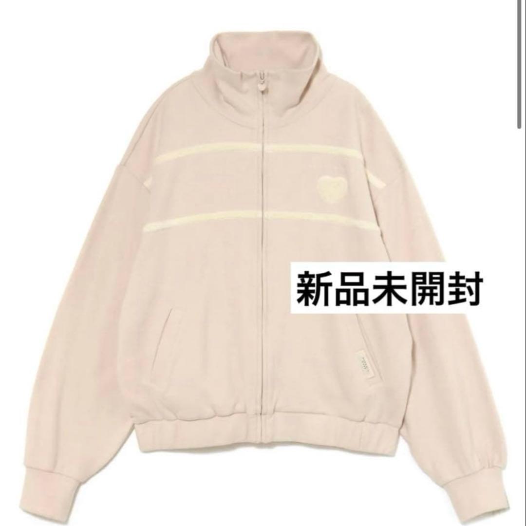 トップス Milky pile heart zip tops