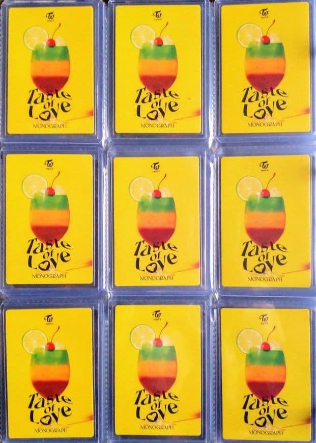 TWICE/TASTE OF LOVE/MONOGRAPH/トレカ！