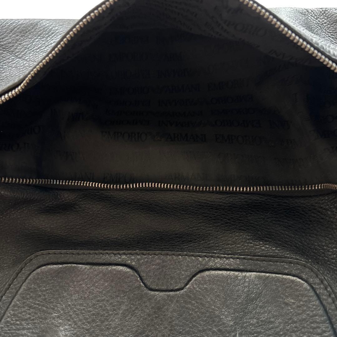 【EMPORIO ARMANI】ブラック ボストンバッグ