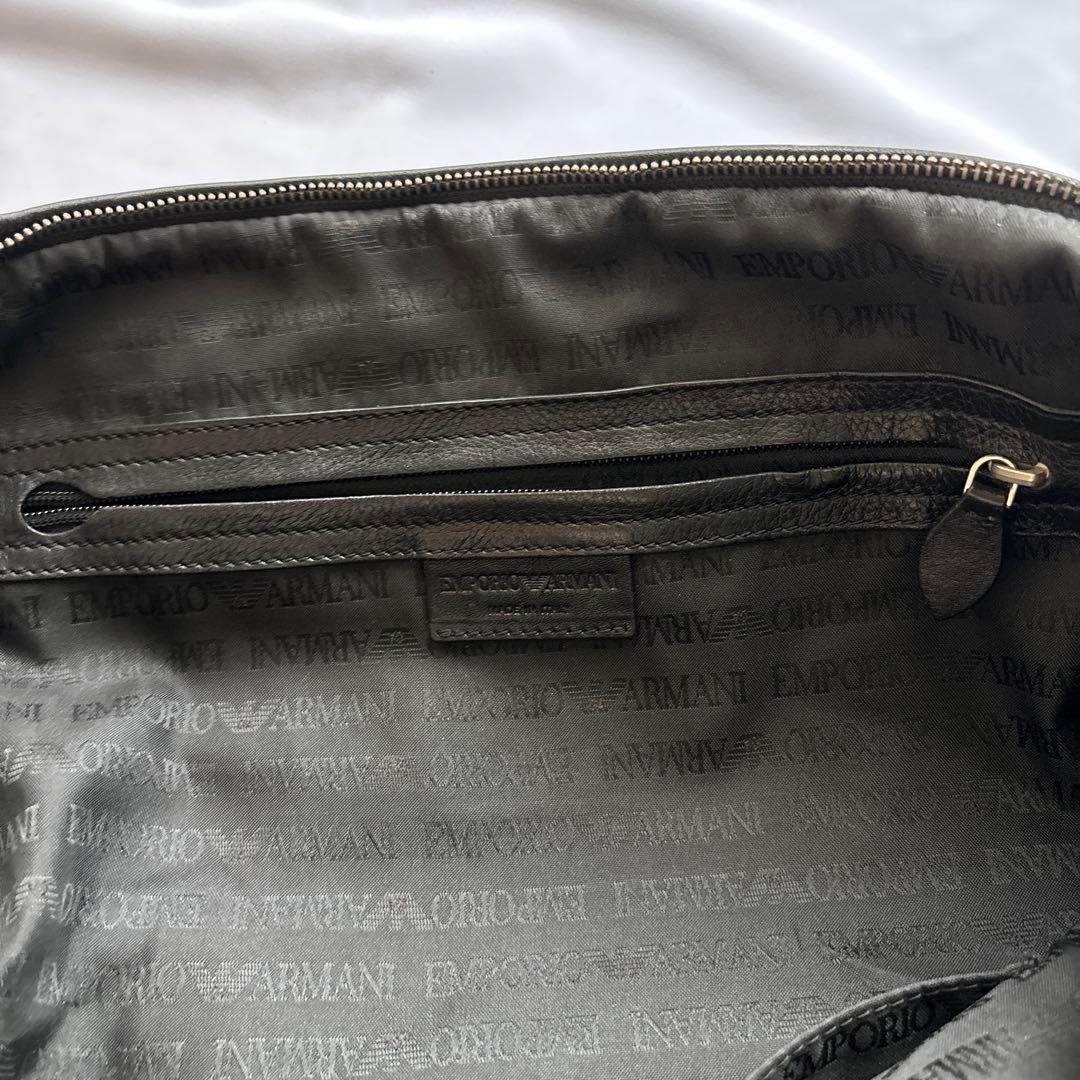 【EMPORIO ARMANI】ブラック ボストンバッグ
