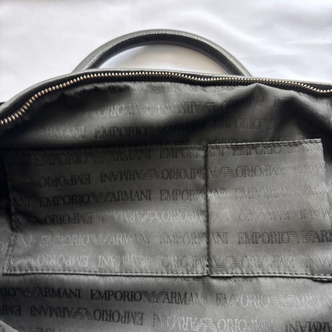 【EMPORIO ARMANI】ブラック ボストンバッグ
