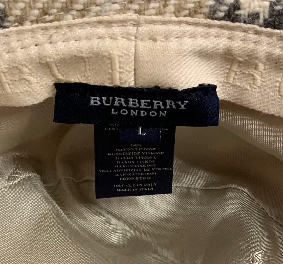 希少❣️美品❣️バーバリー ロンドン ウール帽子　バケット　ハット