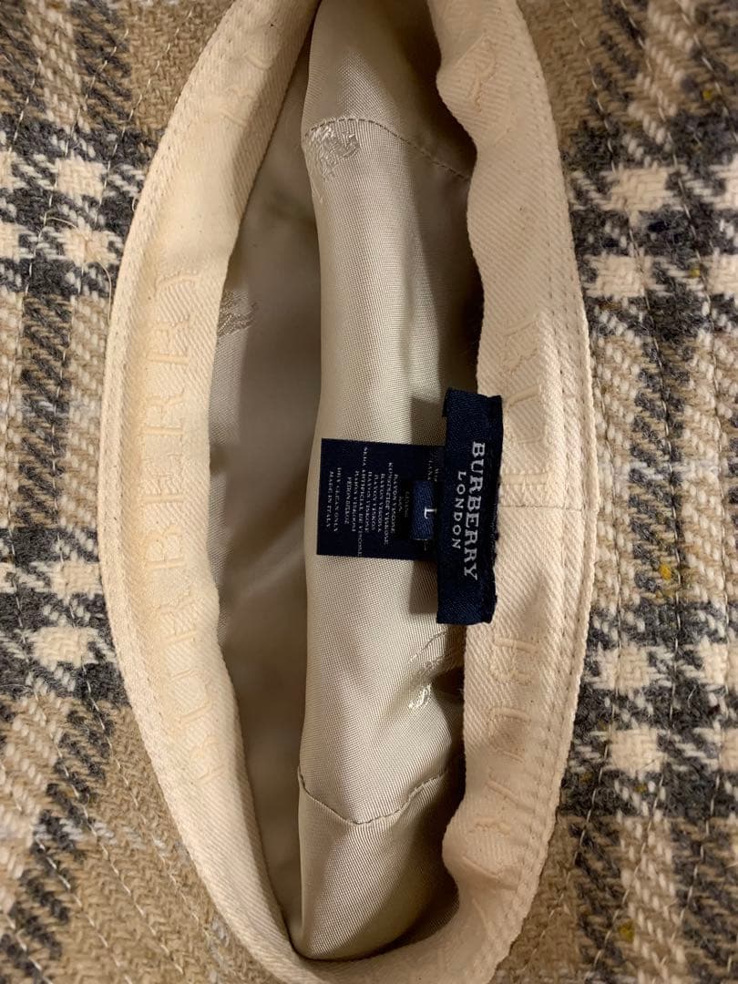 希少❣️美品❣️バーバリー ロンドン ウール帽子　バケット　ハット