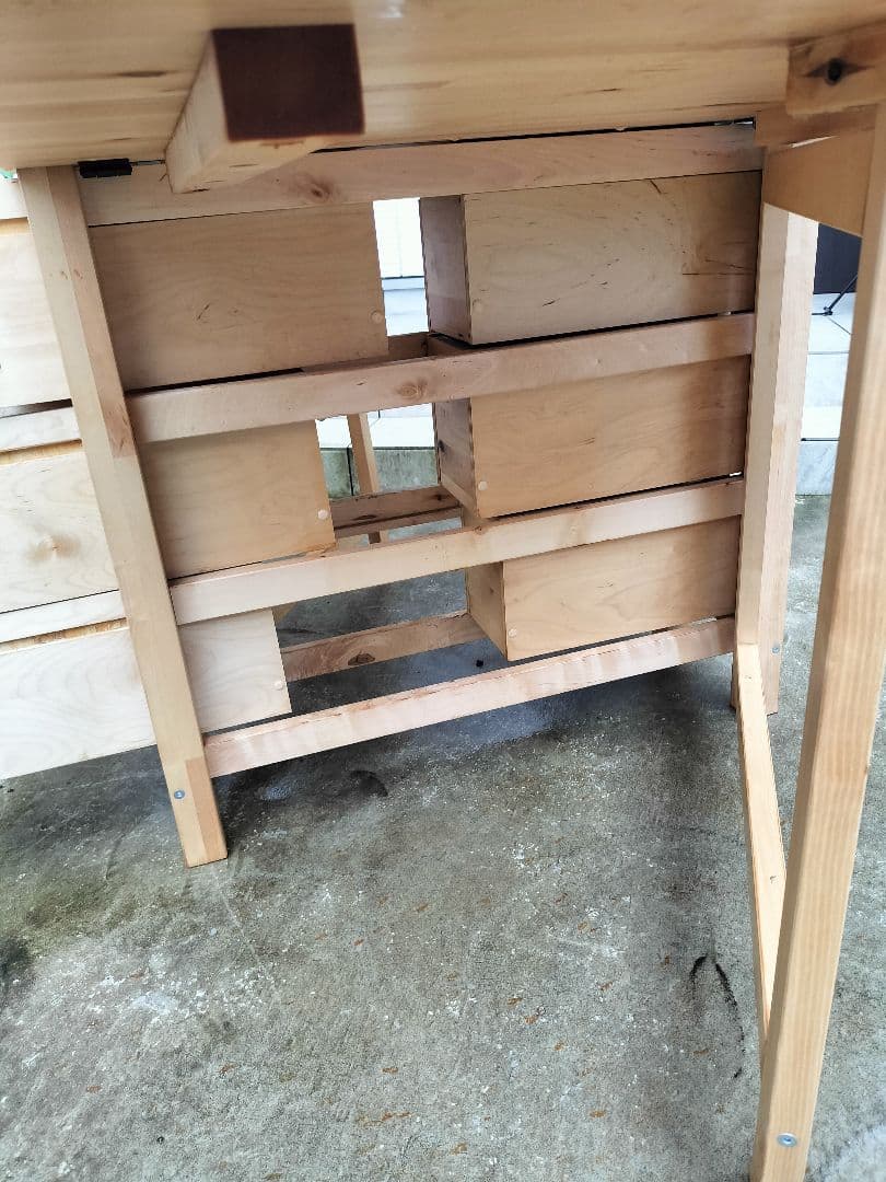 IKEA NORDEN 開閉式テーブル 引出し 説明書付き